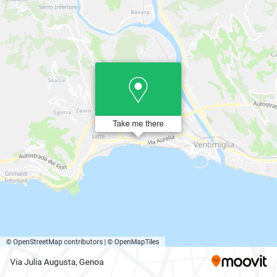Via Julia Augusta map