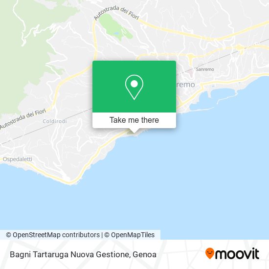 Bagni Tartaruga Nuova Gestione map
