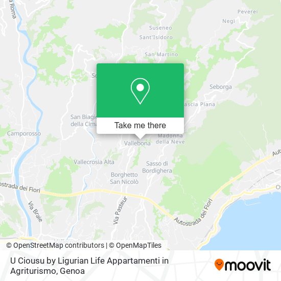 U Ciousu by Ligurian Life Appartamenti in Agriturismo map