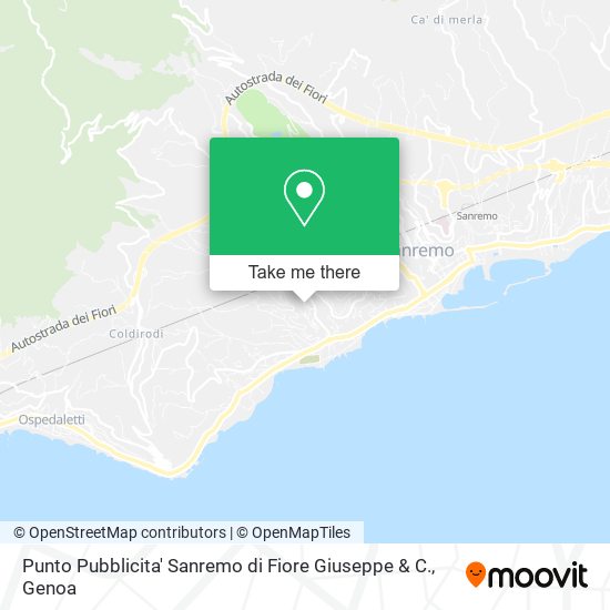 Punto Pubblicita' Sanremo di Fiore Giuseppe & C. map