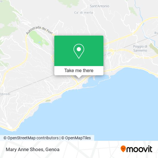 Mary Anne Shoes map