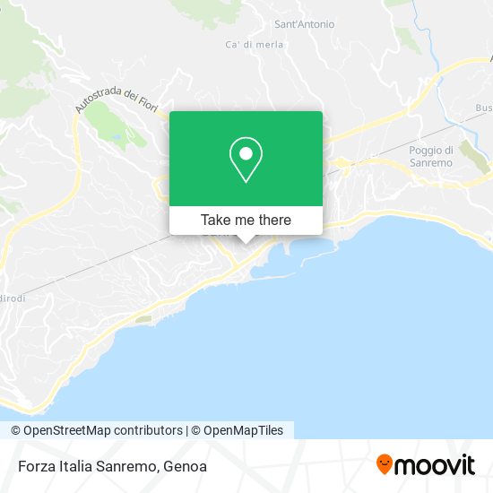Forza Italia Sanremo map