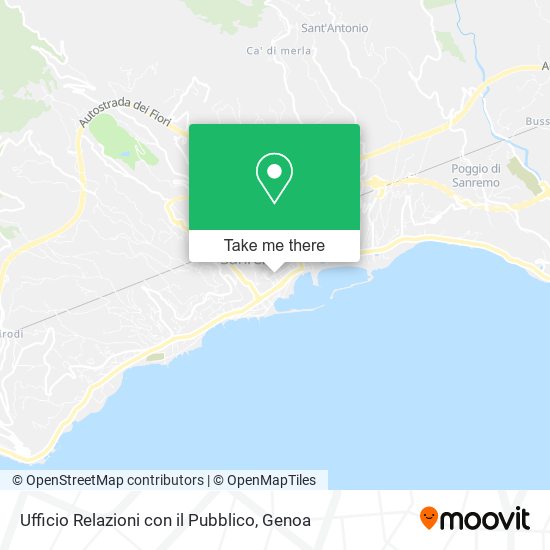 Ufficio Relazioni con il Pubblico map