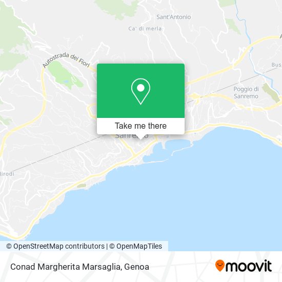 Conad Margherita Marsaglia map