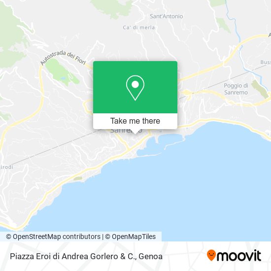 Piazza Eroi di Andrea Gorlero & C. map