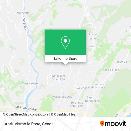 Agriturismo le Rose map
