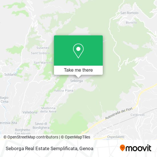 Seborga Real Estate Semplificata map