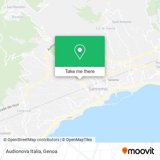 Audionova Italia map