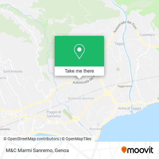 M&C Marmi Sanremo map