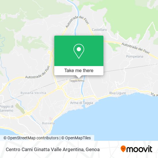 Centro Carni Ginatta Valle Argentina map