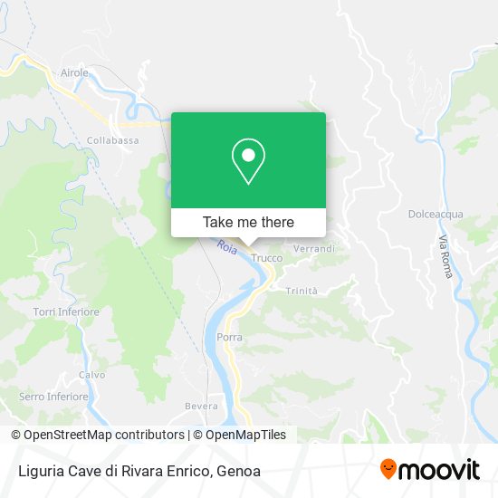 Liguria Cave di Rivara Enrico map