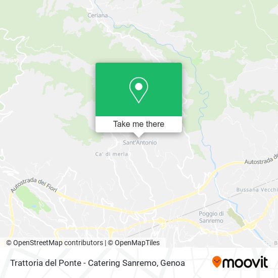 Trattoria del Ponte - Catering Sanremo map