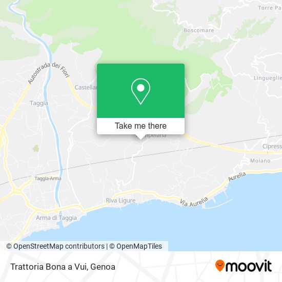 Trattoria Bona a Vui map