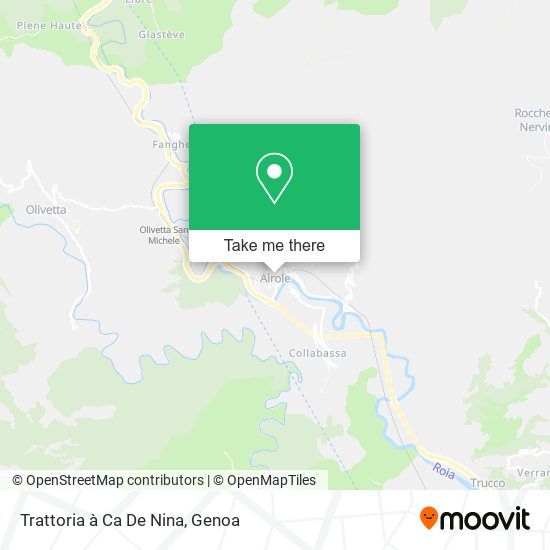 Trattoria à Ca De Nina map