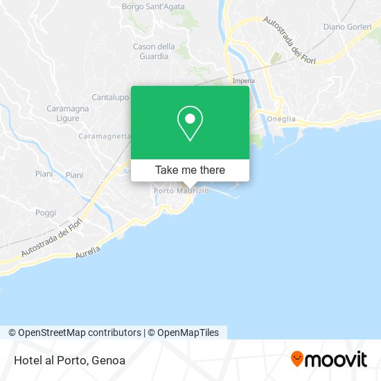 Hotel al Porto map
