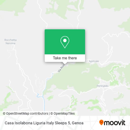 Casa Isolabona Liguria Italy Sleeps 5 map