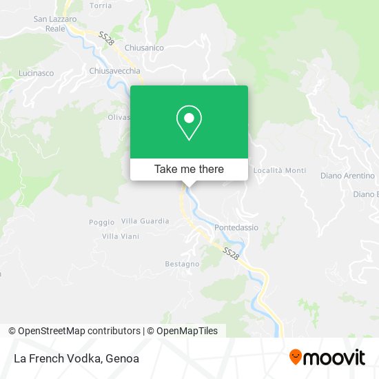 La French Vodka map