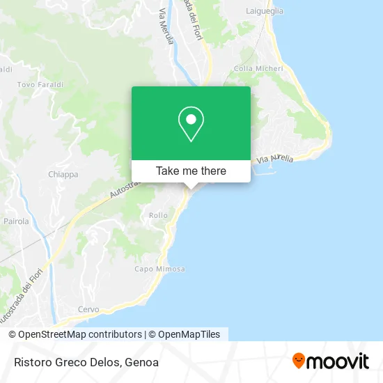 Delos Greek Refreshment map