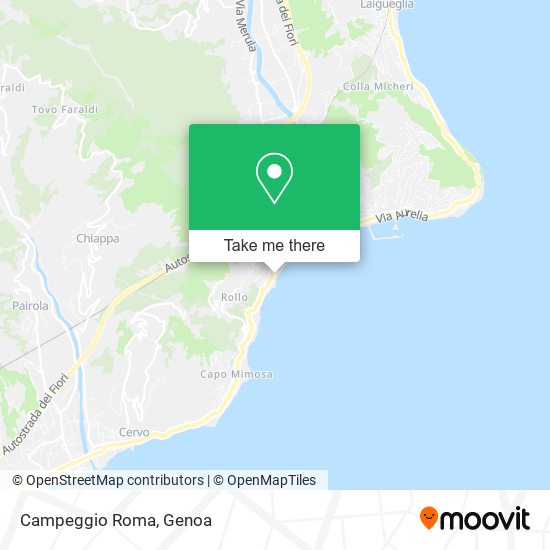 Campeggio Roma map