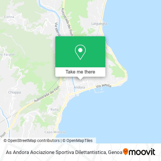 As Andora Aociazione Sportiva Dilettantistica map