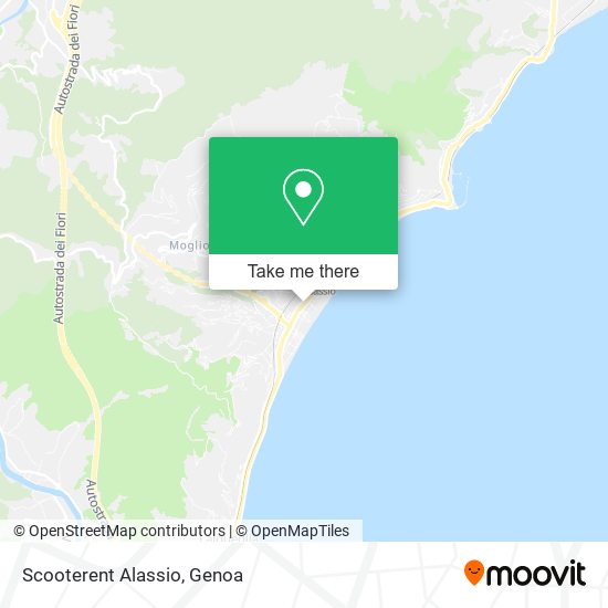 Scooterent Alassio map