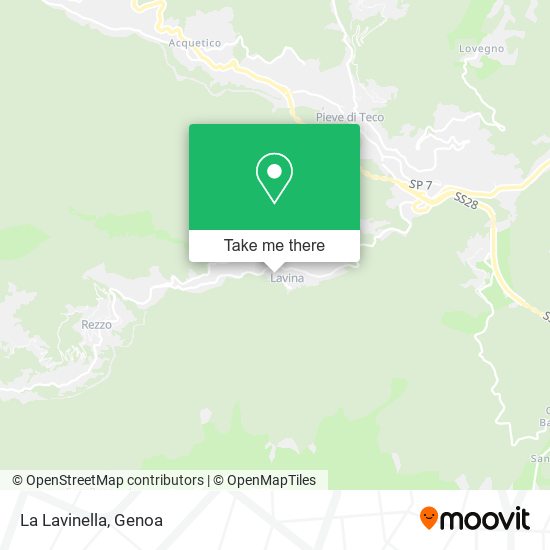 La Lavinella map