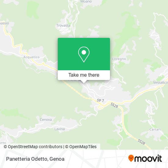 Panetteria Odetto map