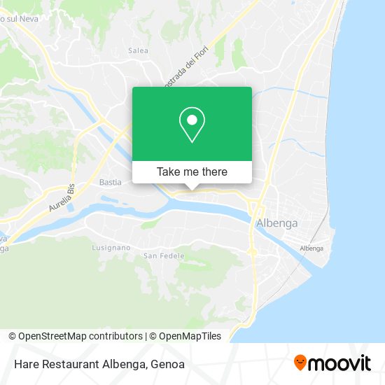 Hare Restaurant Albenga map