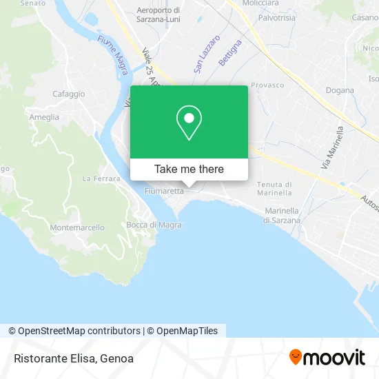Elisa Restaurant map