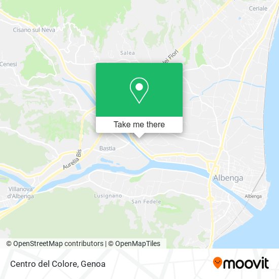 Centro del Colore map