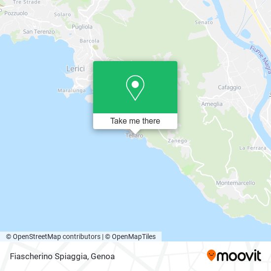 Fiascherino Spiaggia map