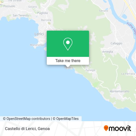 Castello di Lerici map