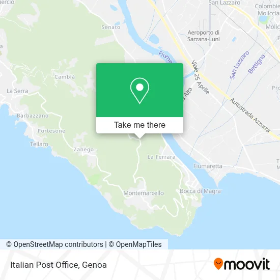 Italian Post Office map
