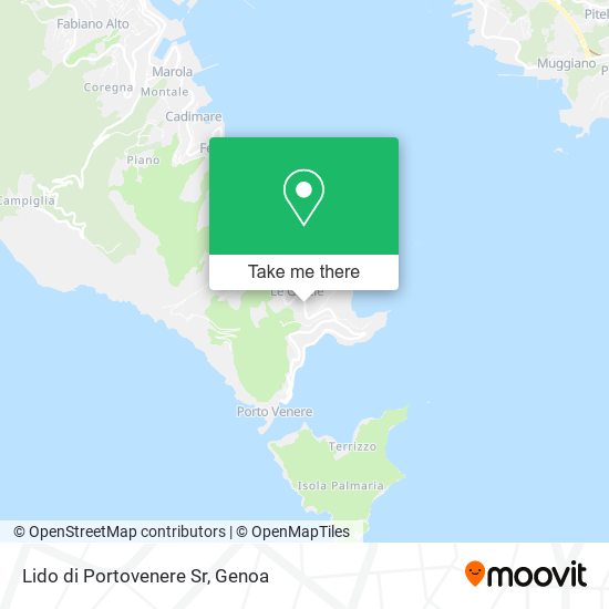 Lido di Portovenere Sr map