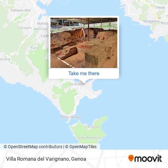 Villa Romana del Varignano map