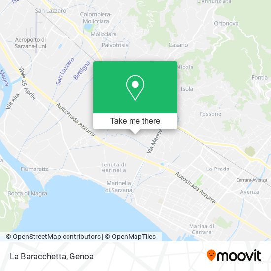 La Baracchetta map
