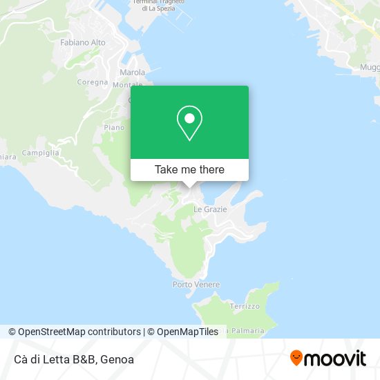 Cà di Letta B&B map