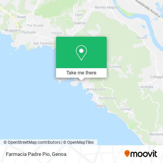 Farmacia Padre Pio map