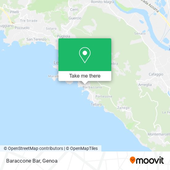 Baraccone Bar map