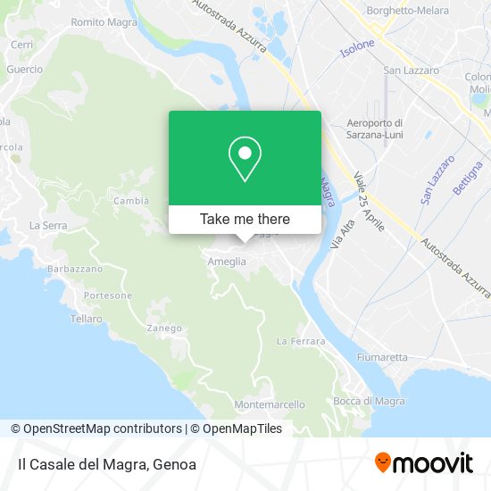Il Casale del Magra map