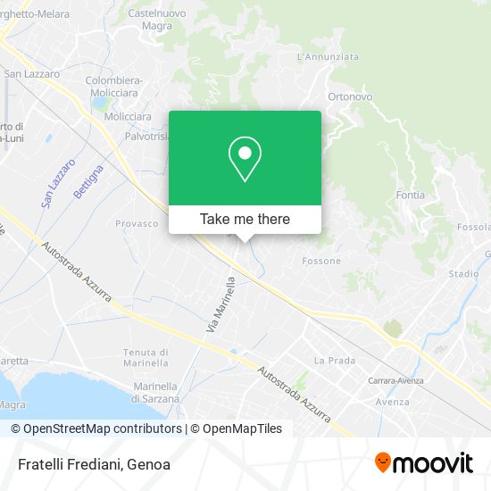 Fratelli Frediani map
