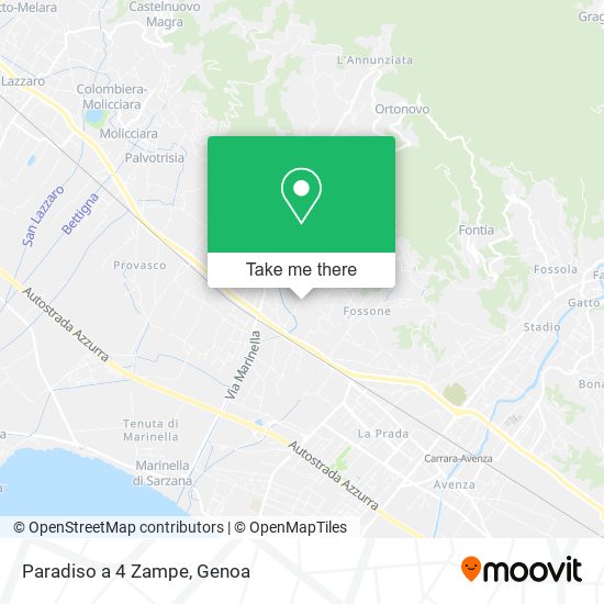 Paradiso a 4 Zampe map