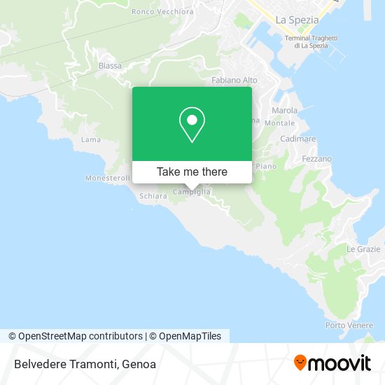 Belvedere Tramonti map