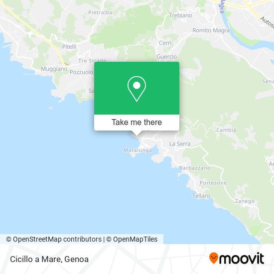 Cicillo a Mare map