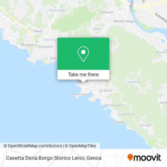 Casetta Doria Borgo Storico Lerici map