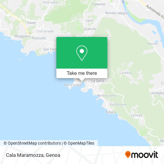 Cala Maramozza map