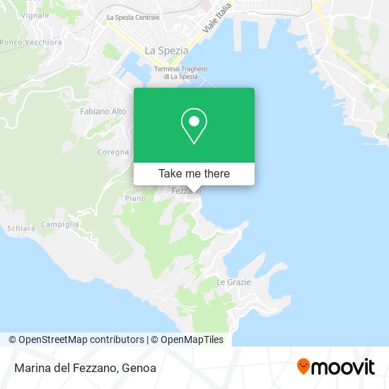 Marina del Fezzano map
