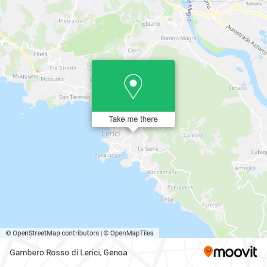 Gambero Rosso di Lerici map