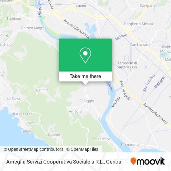 Ameglia Servizi Cooperativa Sociale a R.L. map