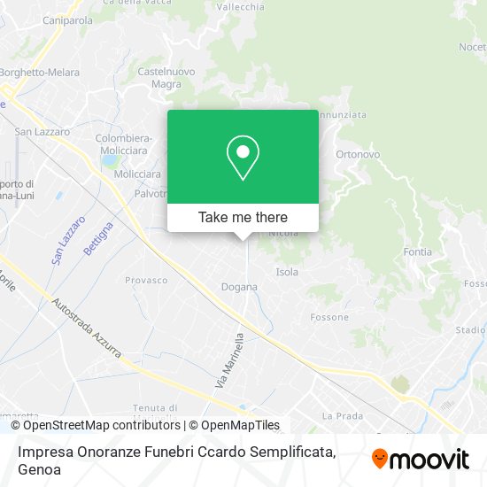 Impresa Onoranze Funebri Ccardo Semplificata map